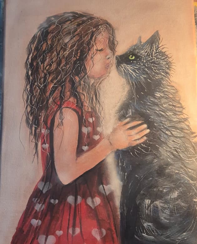 Original A3 acrylic canvas painting ā Soulmates: tender moment between girl in red heart dress & magical fluffy black cat, glowing green eyes. Expressive soulful art, rich red/black tones, unique one-of-a-kind, signed Yorkshire artist š±ā¤ļøāØ. Original A3 acrylic canvas painting ā Soulmates: tender moment between girl in red heart dress & magical fluffy black cat, glowing green eyes. Expressive soulful art, rich red/black tones, unique one-of-a-kind, signed Yorkshire artist š±ā¤ļøāØ.